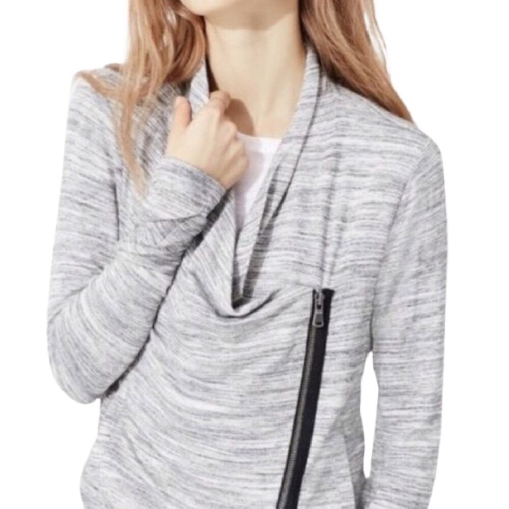 Lou & Grey Moto Zip Cardigan Jacket Sz M - Picture 6 of 6